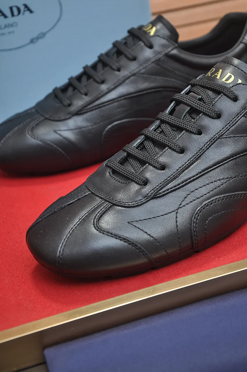Men's shoes 💰560💶【PRADA】Prada casual shoes for couples, originally developed 1:1, made of high-mercerized cowhide with imported cowhide, silk sheepskin lining, rubber outsole, comfortable and soft on the feet, size for women: 35 to 40. Male 38 to 48💰🔥🔥🔥🔥🔥